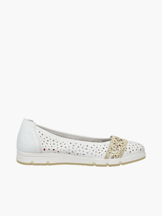 Rieker Damen Ballerinas Weiß 136055 1