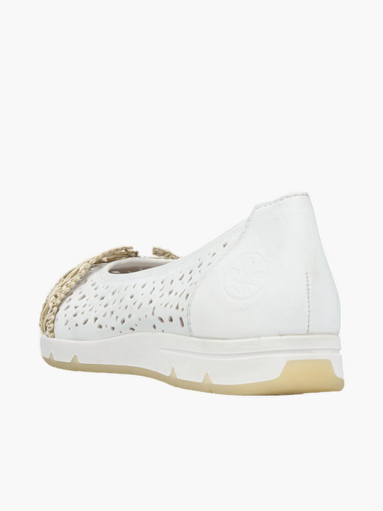 Rieker Damen Ballerinas Weiß 136055 3
