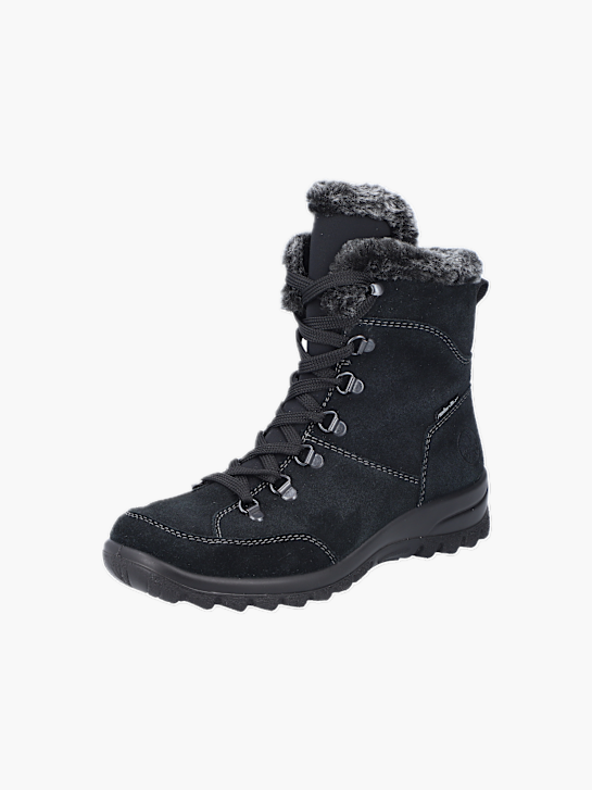 Rieker Damen Schnürstiefel Schwarz 136068 2