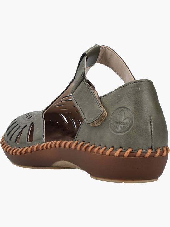 Rieker Damen Slipper Grün 141780 3