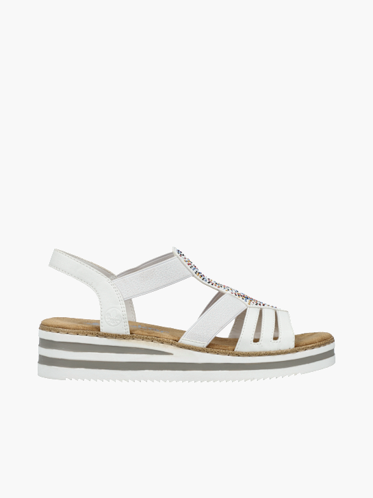 Rieker Damen Keilsandaletten white DEICHMANN