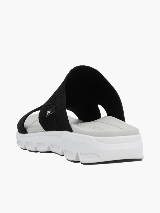 Rieker Sport Damen Slides Schwarz 136465 3