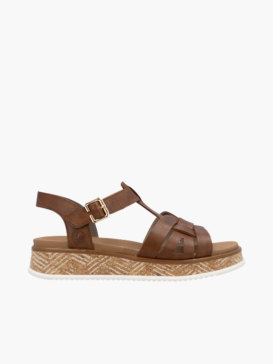 Rieker Damen Riemchensandalen Braun 136528 1
