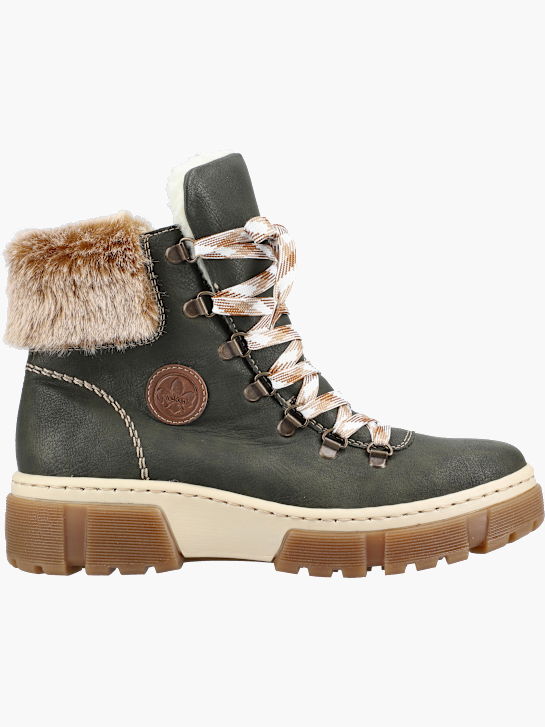 Rieker Damen Schnürstiefel Grün 142064 1