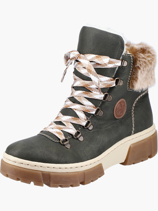 Rieker Damen Schnürstiefel Grün 142064 2