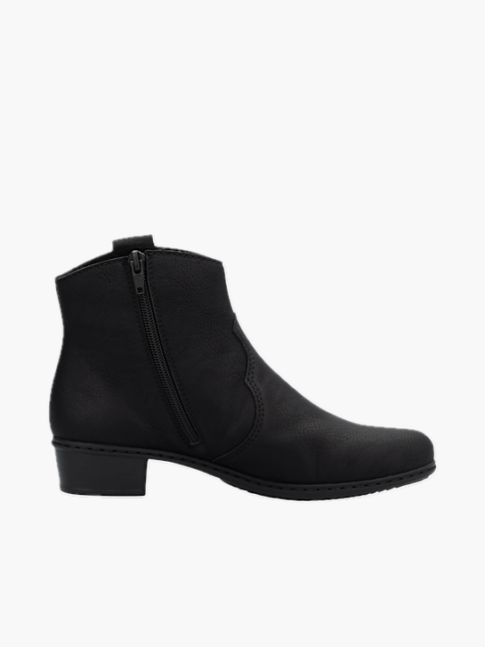 Stiefeletten Damen Rieker Stiefeletten Schwarz 40 Rieker Damen-Stiefelette  Mit Warmfutter Schwarz SCHUH OKAY