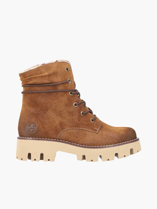 Rieker Damen Schnürstiefel Braun 136673 1
