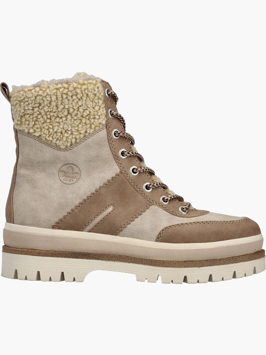 Rieker Damen Schnürstiefel Beige 142104 1