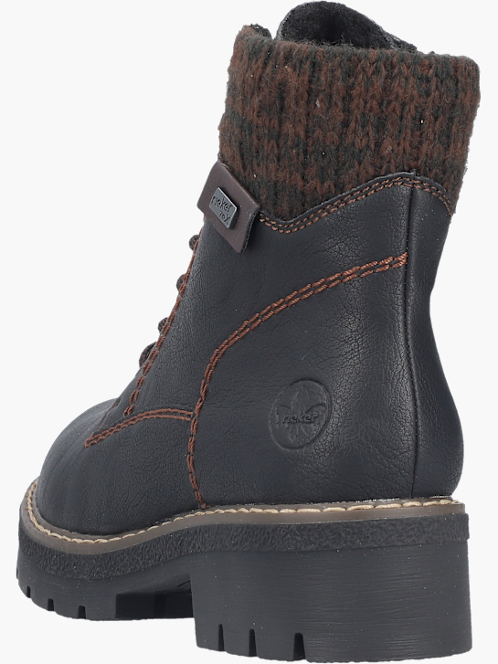 Rieker Damen Schnürstiefel Schwarz 142113 4