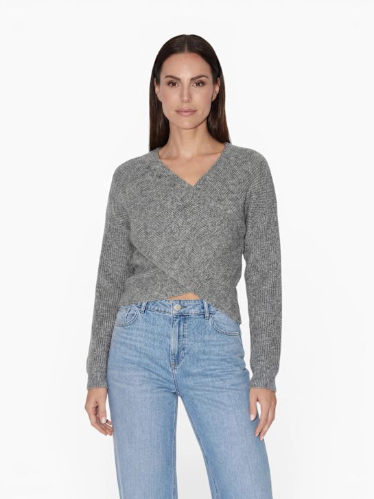 PIECES Strickpullover Grau 122707 1