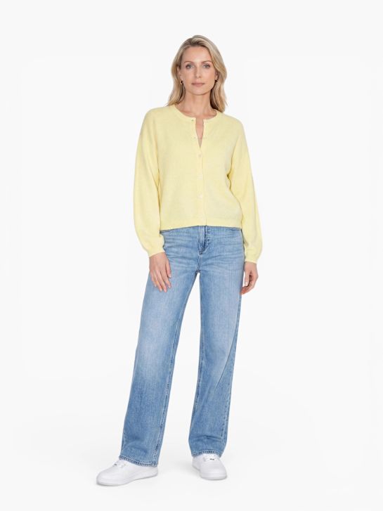 PIECES Pull en mailles Jaune 122888 1