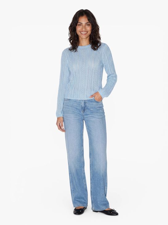 PIECES Pull en mailles Bleu clair 122947 1