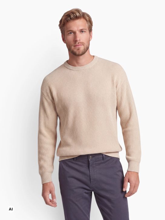 JJ Rebel Pull en mailles beige 80374 1