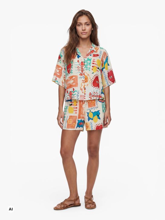 PIECES Bluse Orange 122728 1