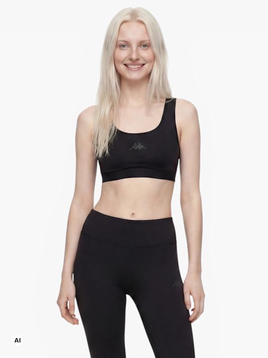 Kappa Brassière de sport Noir 127370 1
