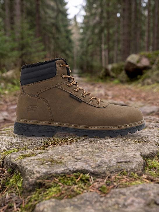Skechers Škornji z vezalkami Rjava 155821 1