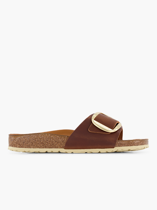 Birkenstock Flache Pantolette Cognac 94437 2