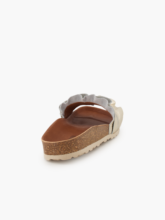 Verbenas Flache Pantolette Gold 94884 4