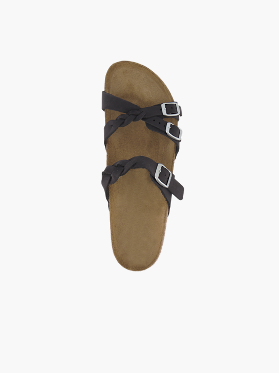 Birkenstock Flache Pantolette Schwarz 92259 4