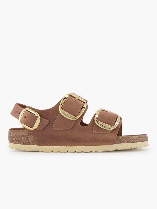 Birkenstock Flache Pantolette Cognac 92266 2
