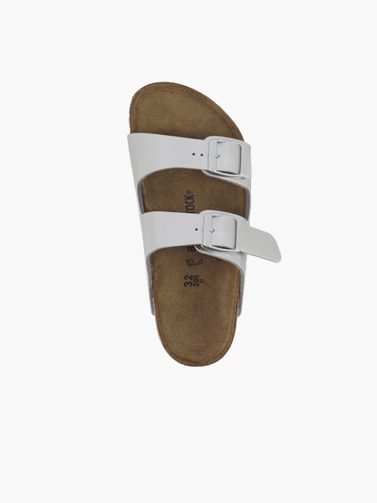 Birkenstock Flache Pantolette Silber 92405 3