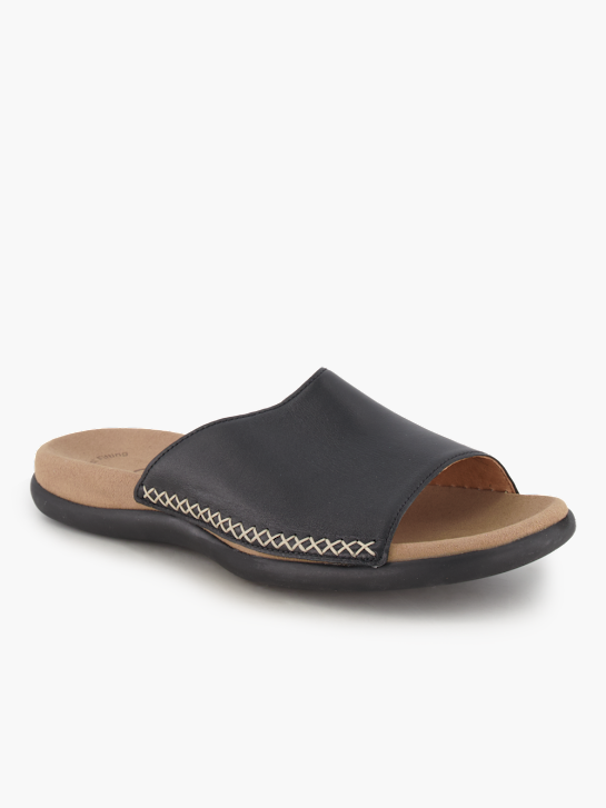 Gabor Flache Pantolette Schwarz 92508 1