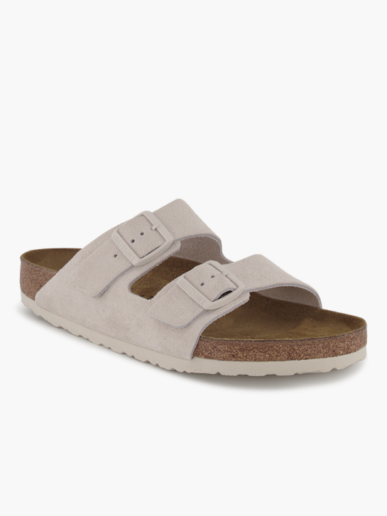 Birkenstock Flache Pantolette Creme 92664 1