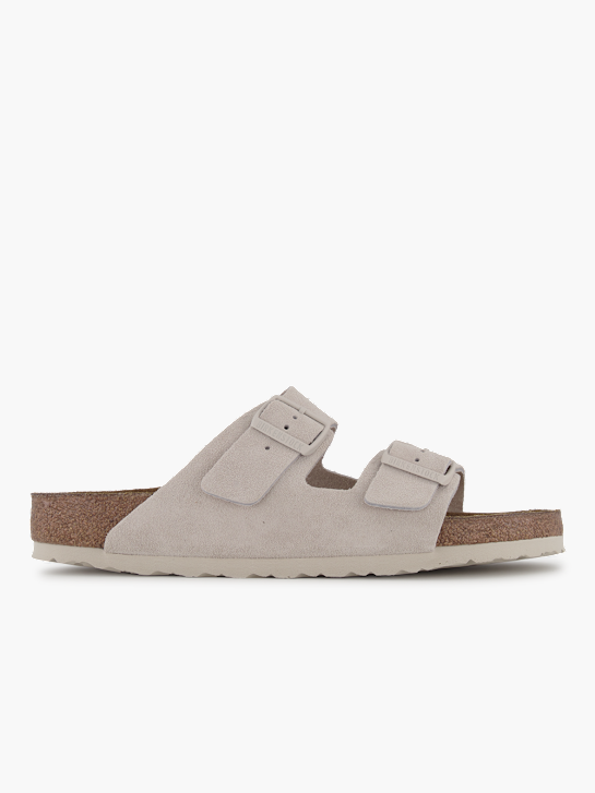 Birkenstock Flache Pantolette Creme 92664 2