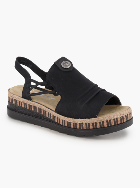 Rieker Sandale Schwarz 92670 1