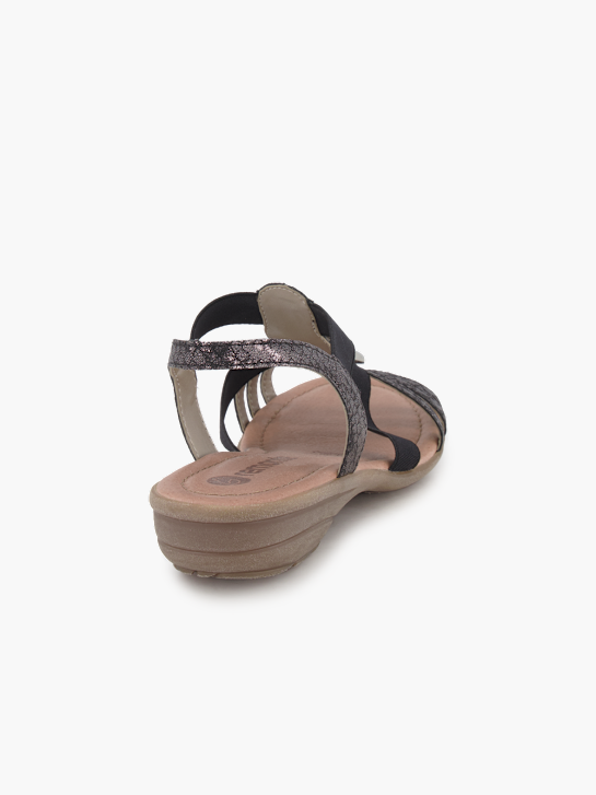 remonte Sandale Schwarz 92678 4