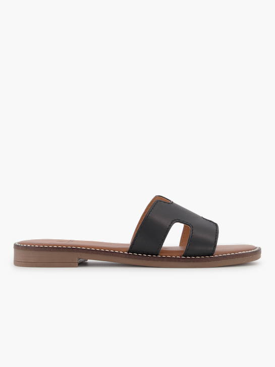 Varese Flache Pantolette Schwarz 92770 2