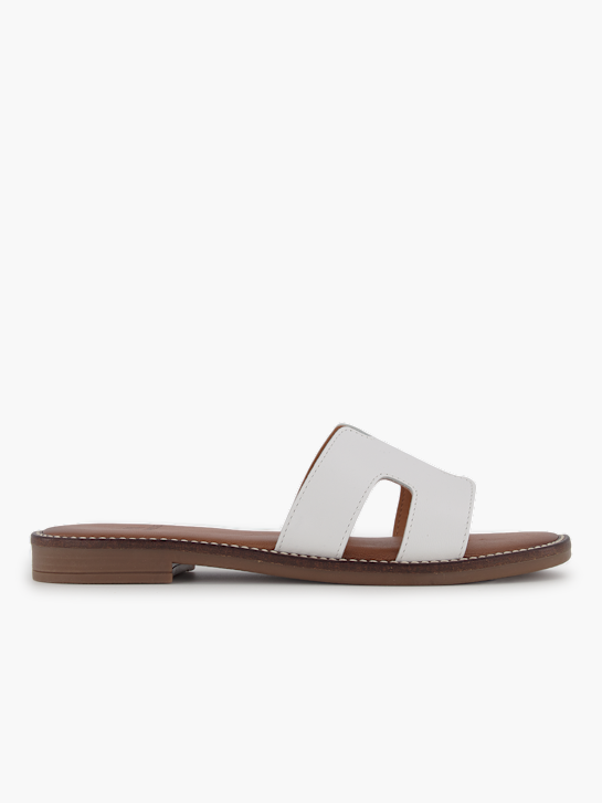 Varese Flache Pantolette Weiss 92771 2
