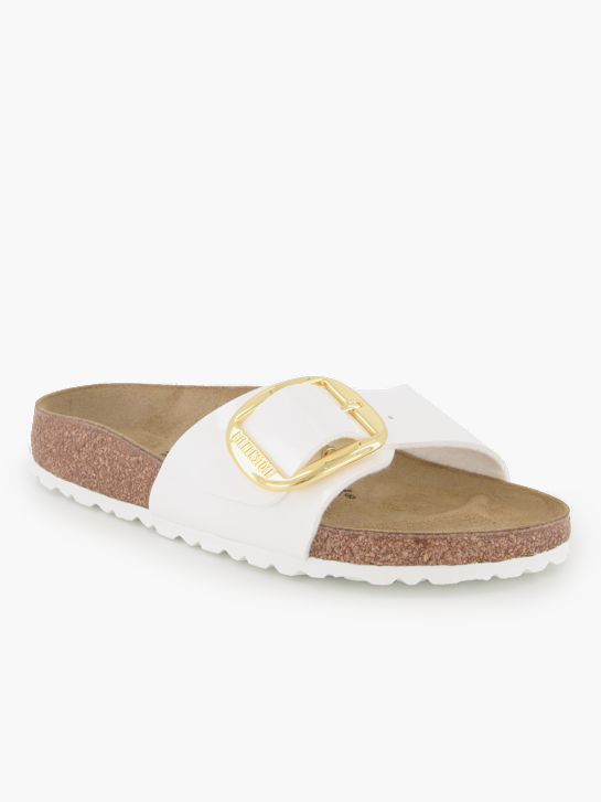 Birkenstock Flache Pantolette Weiss 93889 1