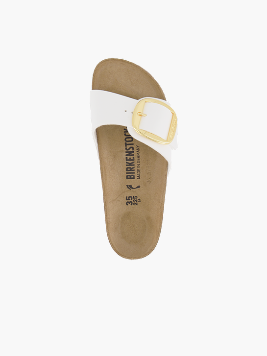 Birkenstock Flache Pantolette Weiss 93889 4