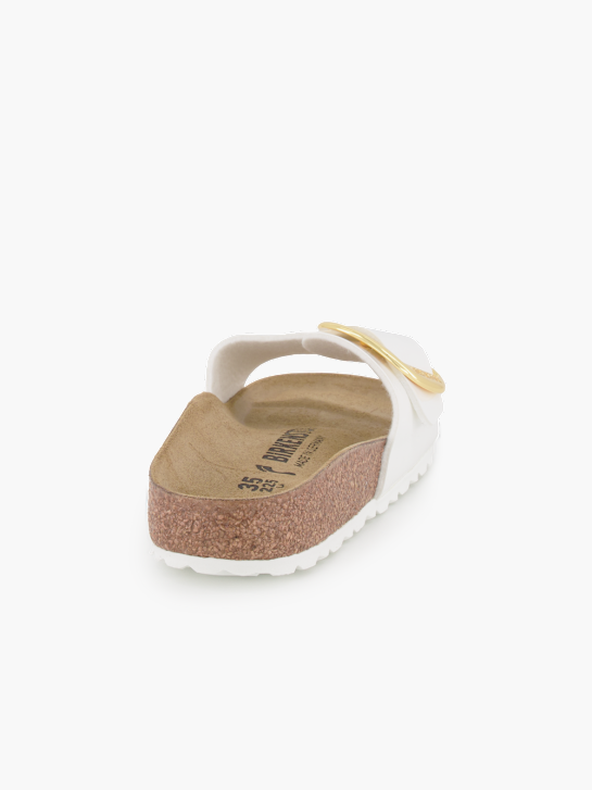 Birkenstock Flache Pantolette Weiss 93889 3