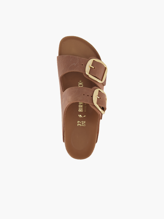 Birkenstock Flache Pantolette Cognac 93892 3