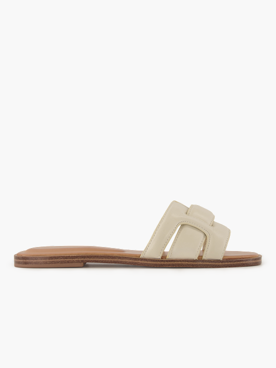 ALDO Flache Pantolette Weiss 95514 2