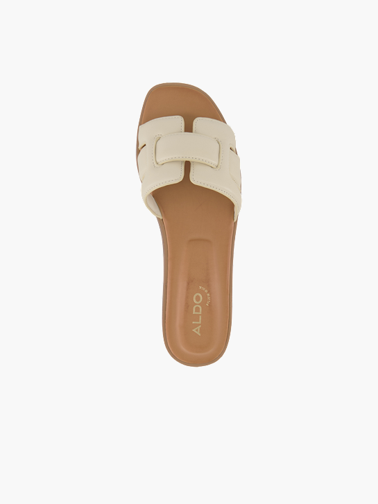 ALDO Flache Pantolette Weiss 95514 3