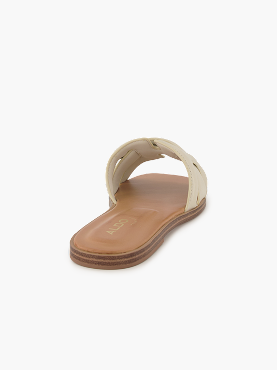 ALDO Flache Pantolette Weiss 95514 4