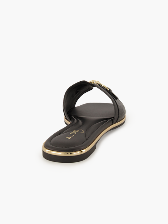 ALDO Flache Pantolette Schwarz 95517 4