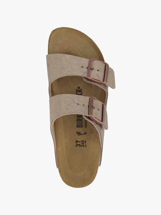 Birkenstock Flache Pantolette Taupe 95533 3