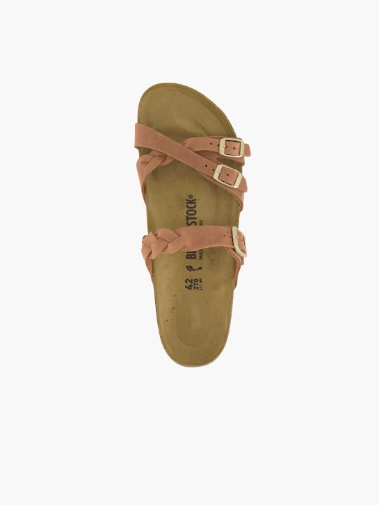 Birkenstock Flache Pantolette Cognac 95551 3