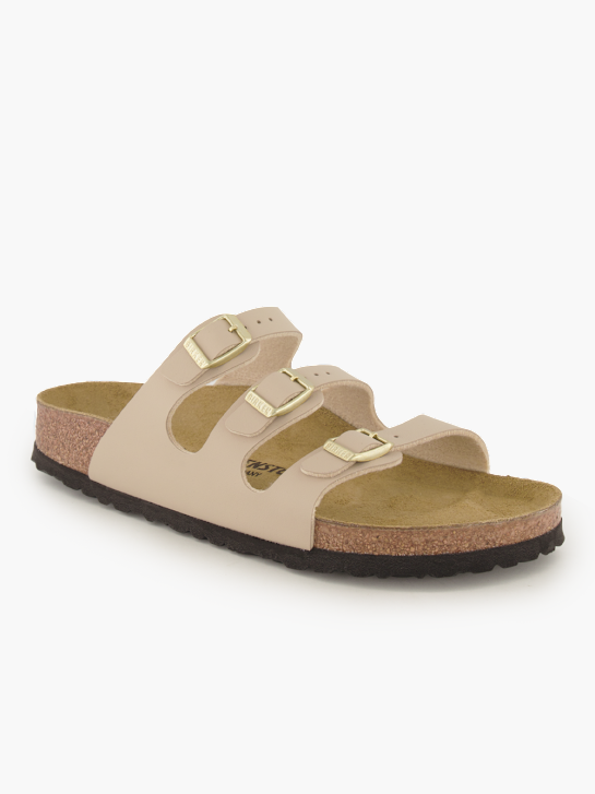 Birkenstock Flache Pantolette Creme 95557 1