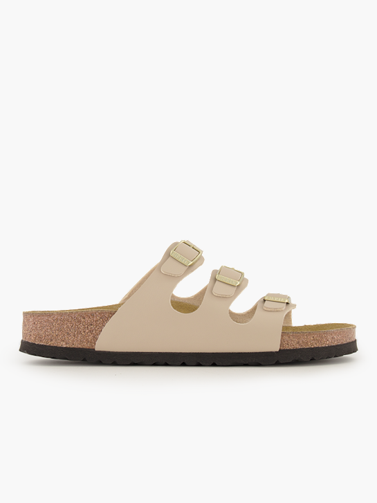 Birkenstock Flache Pantolette Creme 95557 2
