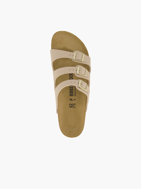 Birkenstock Flache Pantolette Creme 95557 3