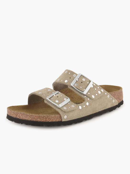 Birkenstock Flache Pantolette Taupe 95570 1