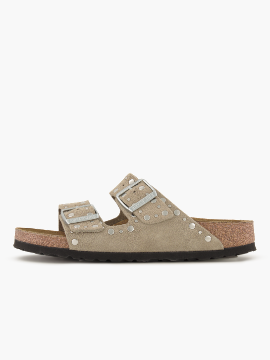 Birkenstock Flache Pantolette Taupe 95570 2