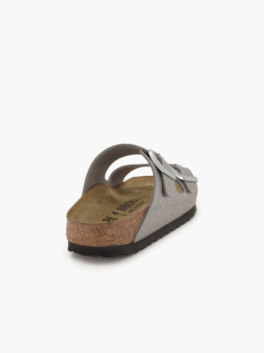 Birkenstock Flache Pantolette Silber 95608 4