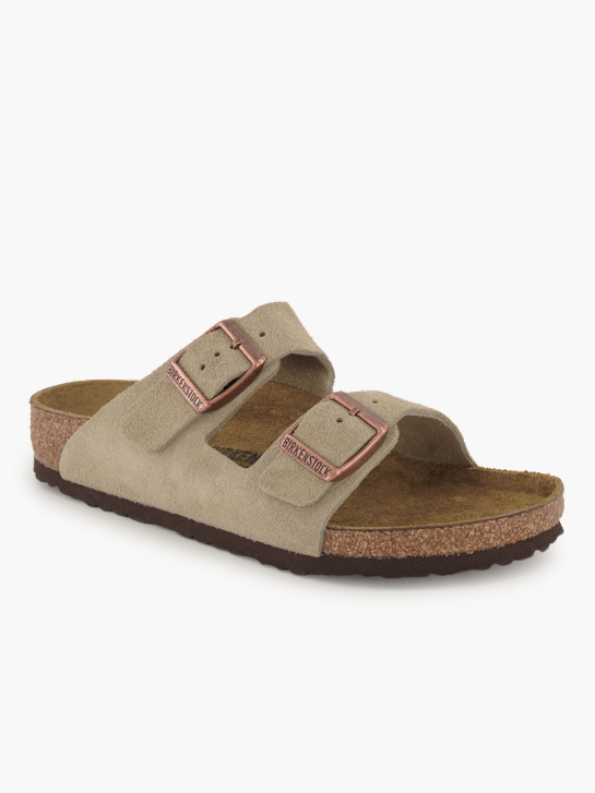 Birkenstock Flache Pantolette Taupe 95613 1
