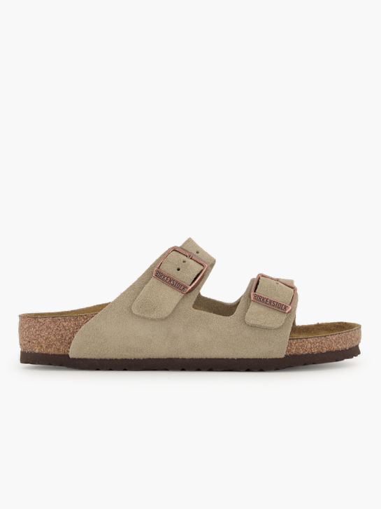 Birkenstock Flache Pantolette Taupe 95613 2